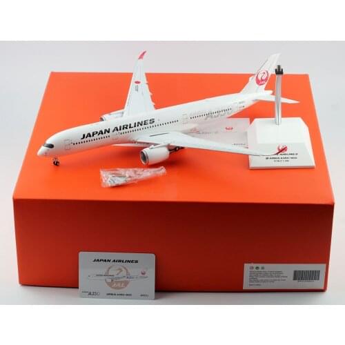 1:200 Alloy Collectible Plane JC Wings EW2359002A Japan Airlines "SILVER" A350-900XWB Diecast Aircraft Model JA02XJ Flaps Down