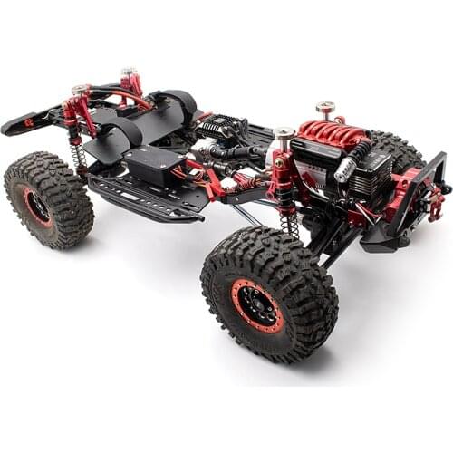 KYX Metal Planetary Gear Transmission Transfer Skid Plate Kit Upgrade for RC Crawler Car Axial SCX10-II 90046