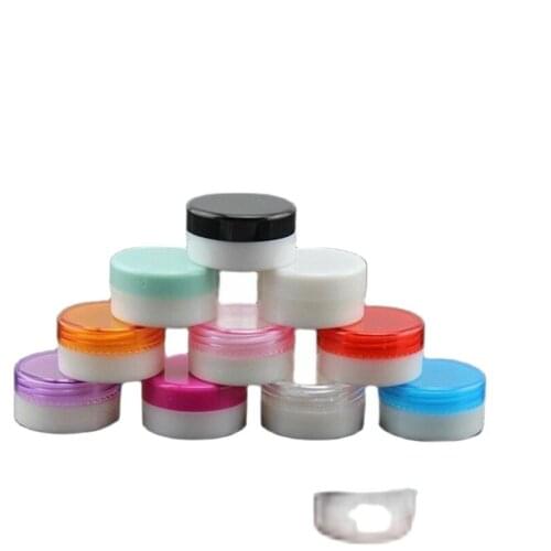 5G round plastic bottle pot jar for eye serum sample cream art nail eye shadow skin care cosmetic packing