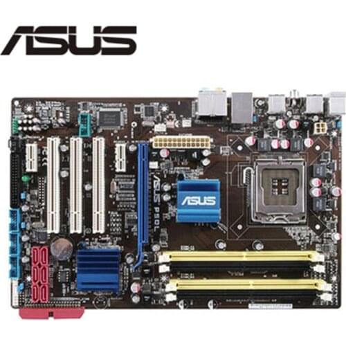 For Asus P5QL Desktop Motherboard P43 Socket LGA 775 Q8200 Q8300 DDR2 Original Used Mainboard On Sale
