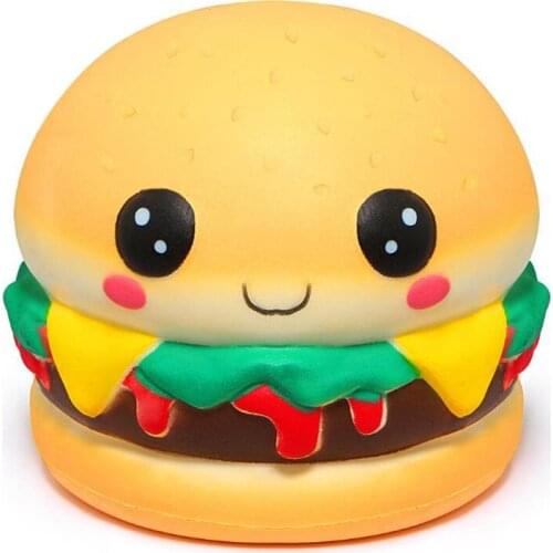 Squishy Slow Rising Pu Jumbo Hamburger Squeeze Toys Gift Collection Stress Reliever Decor Squishy Squeeze Toy Gift