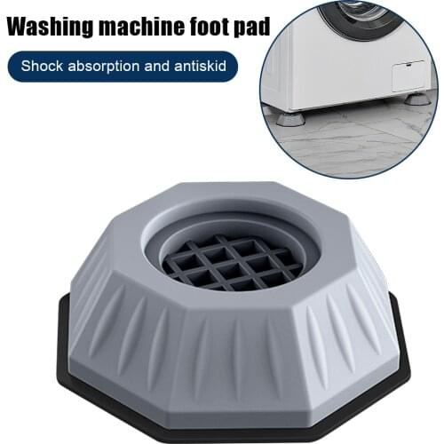 Non-slip Washing Machine Feet Plastic Floor Mat Pad Base Fixed Furniture Protect Washing Machine Rubber Mat Anti-Vibration Pad