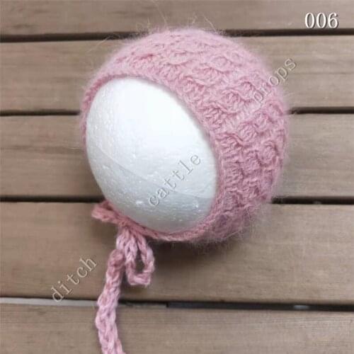 Newborn Photography Props Hats Handmade Mink Cap Baby Growth Commemorative Photography Accessories Clothing