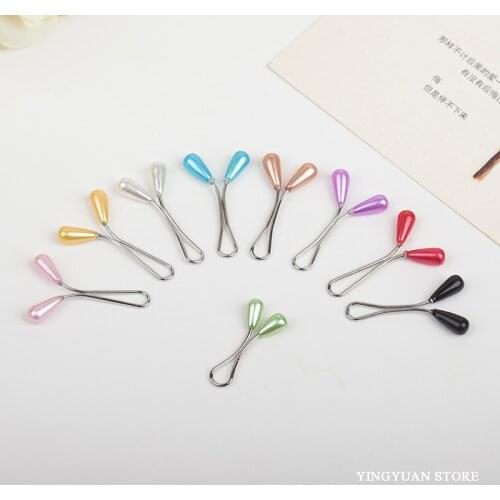SP39 Fashion Headwear Clips Water Drop Muslim Hijab Pins