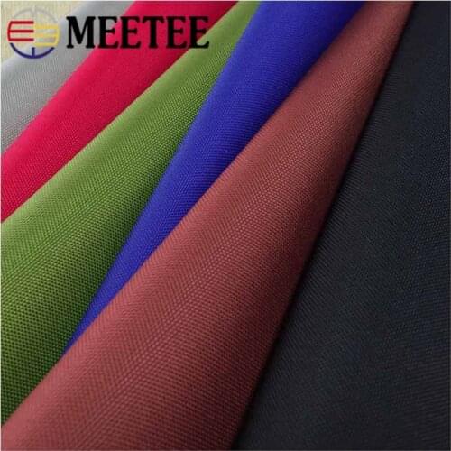 Meetee 100/200X150cm 600D Oxford Fabric Stretch Silk Cloth DIY Encryption Low Elasticity PU Coating Fabrics for Bag Tent FA028
