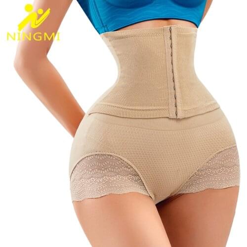 NINGMI Tummy Control Panties Women Body Shaper High Waist Body Shapewear Butt Lifter Sexy Underwear Seamless Shaping Panties