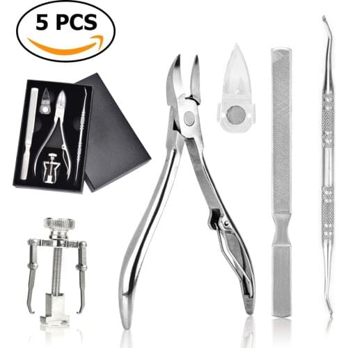 Ingrown Toenail Clipper Removal Correction Clip Nail Clippers Set,Stainless Steel Ingrown Toe Nail Correction Tool Nail File