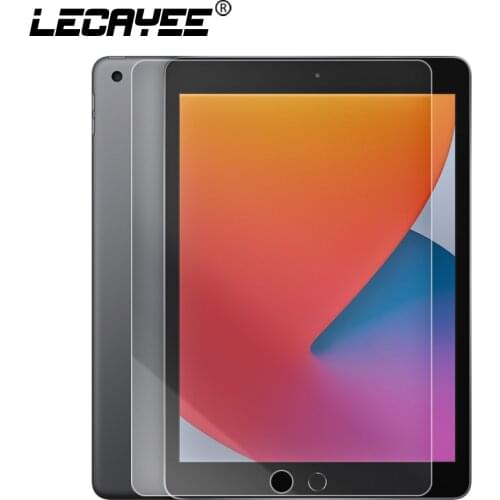 LECAYEE Scratch Proof Tempered Glass for iPad 2020 iPad 10.2 Apple New iPad Clear Screen Protector for iPad 7 8 iPad 2019