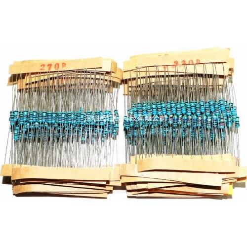 560pcs Free freight Element Bag 1/4W Metal Film Resistor Pack Error 1% 56 Kinds of Each 10