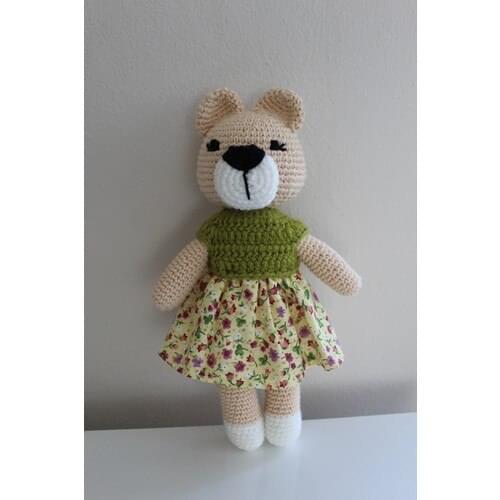 Amigurumi Teddy Elbiselli Teddy Bear