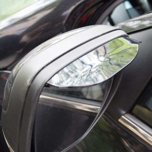 2 Pieces Car side Mirror waterproof Sun Visor Rain Eyebrow Auto Car Rear View Side Rain Shield Flexible Protector For Car