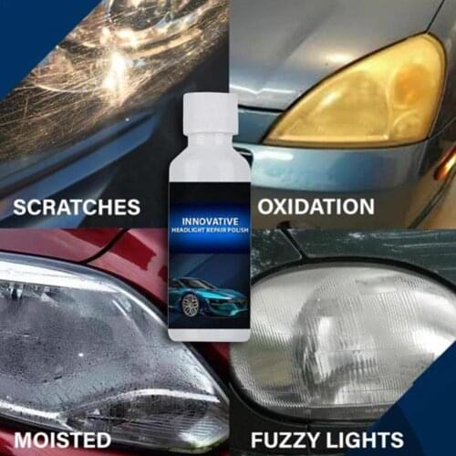 Car Headlight Repair Scratch Remover Auto Car Accessorie 20ML Car Cleaning Cleaner Headlight Glass Renovation Window Lamp R W0G7