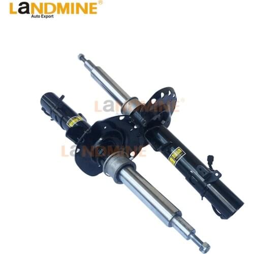 Free Shipping New 2pcs Shock Absorber Front Spring With Sensor Suspension Strut Mount Fit Land Rover Evoque BJ3218K001 BJ3218045