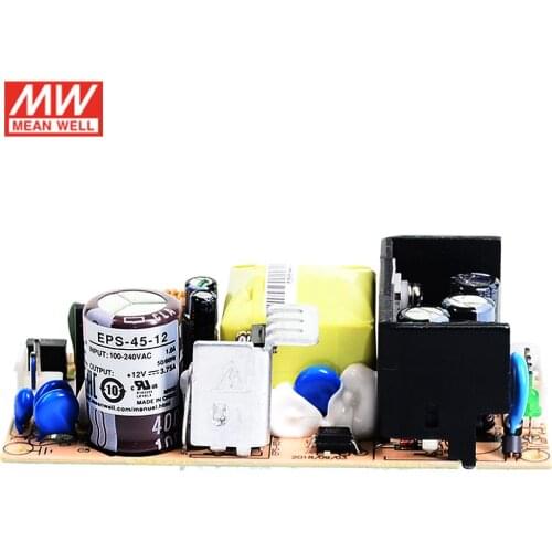 MEAN WELL EPS-45-12 45W Industrial Open Frame Switching Power Supply 110V/220VAC to 12V DC 3.75A Circuit Board PCB power unit