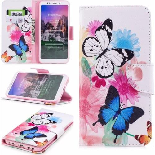 Case for Xiaomi Redmi 5 Plus Case Cover Flip Cover PU Leather Full Protect Case for coque Redmi 5 Plus Case