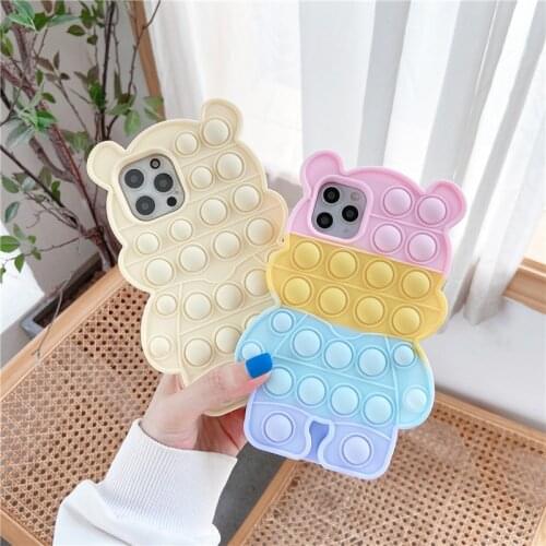 For OPPO A3 A5 A7X A8 A31 A9 A11X K1 R5X A32 A39 A52 A53 A55 A57 A59 A72 A83 A92 A93 Soft Silicone Rainbow fun Bubble cute Cover