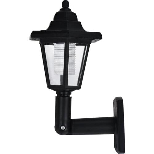 Durable10 hours continuously lighting Solar Power LED Light Path Way Wall Landscape Mount Garden Fence Lamp Outdoor
