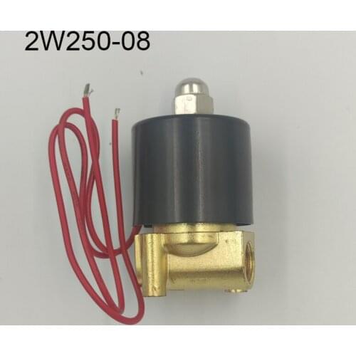 Electric Solenoid Valve Pneumatic 2 Port Water Air Gas 2W025-08 Solenoid Valve normally closed brass DN08 1/4"220V