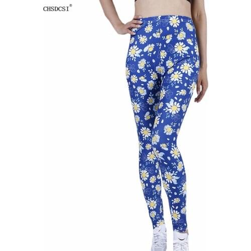 CHSDCSI Women Long Legging Print High Waist Super Elastic Leggins Fashion Sexy Trouser Female Clothing 2021 Breathable Tights