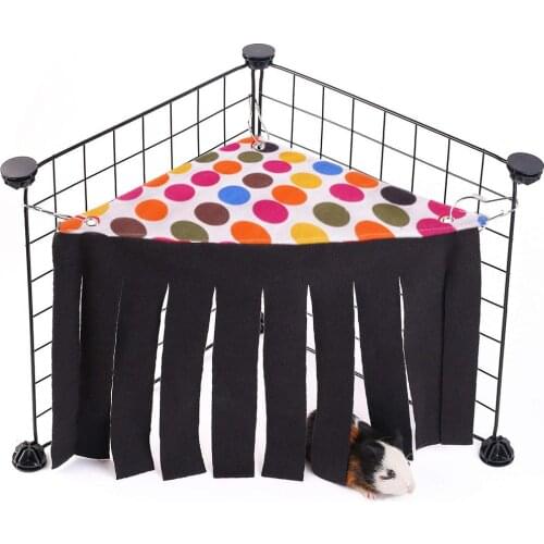 Small Pets Tent Hideout Hideaway Hammock Hanging Bed Tassel Corner Nest Create Safty Rest For Hedgehog Guinea Pig Hamster