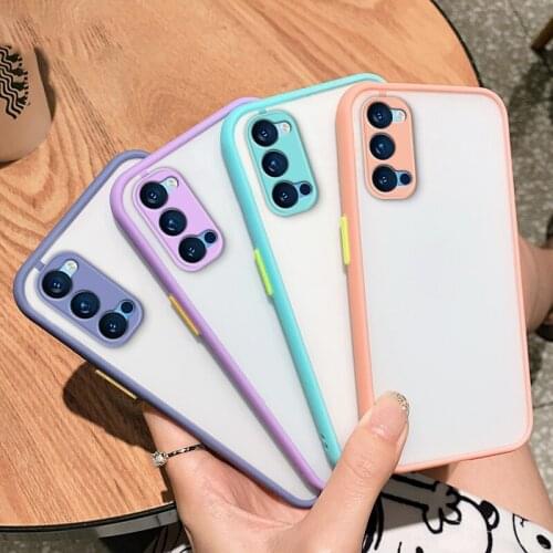 Matte Hard PC Phone Case For OPPO Find X3 Pro X2 Lite Neo Reno 5 Pro Plus 4Z 4 A53 A53S Cover Case For Realme 7 5G GT X7 Q2 Pro
