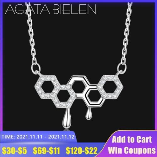 Honey Silver Choker Necklace for Women 925 Sterling Silver Jewelry sweet love for Women Neckalces Accessorie