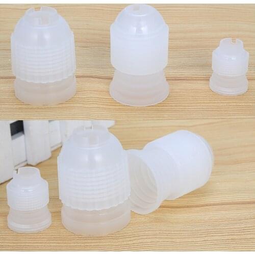 Plastic Icing Piping Bag Converter Adapter Cream Nozzle Pipeline Coupler Nozzle Fondant Molds Cake Decorating Tool 1/5/10 Pcs