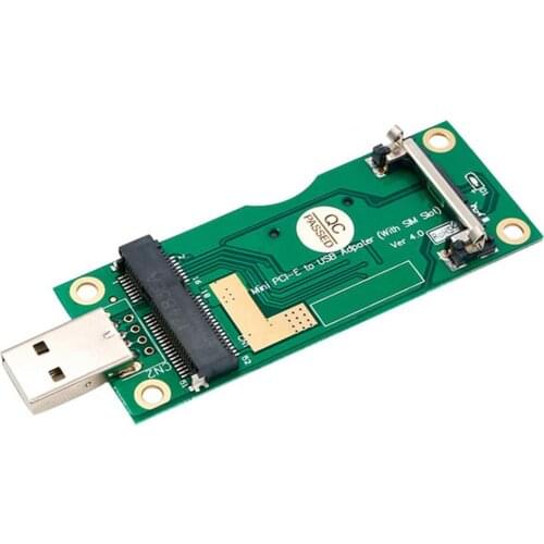 PCB Converter Card High-speed Transmission Stable Output Plug Play Mini PCI-E to USB2.0 Compact Extension Adapter Card for Lapto