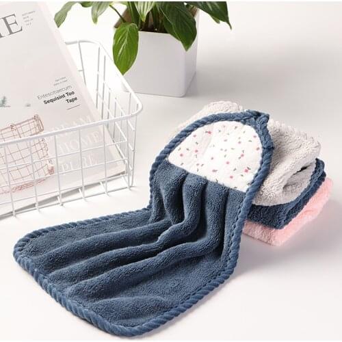 1pcs Towel Dishwashing Cloths Kitchen Towels Household Hanging Absorbent Lint-free Household Chores Clean Dishwashing Towels