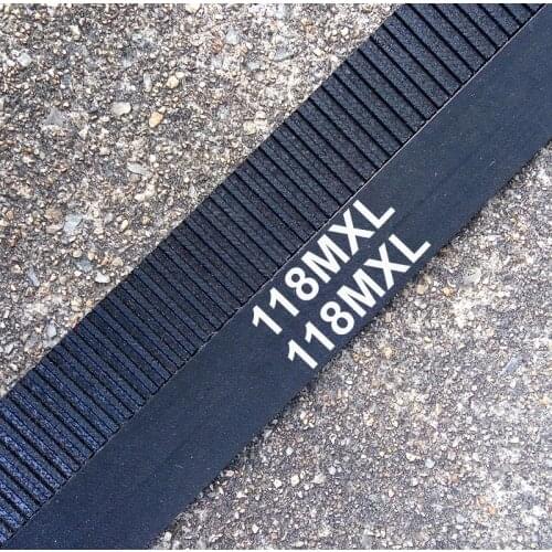 10 pieces Timing belt 118MXL-10mm Pitch 0.08"(2.032mm) length 300.74mm width 10mm B148 MXL 118 pulley T teeth 148 Closed-loop
