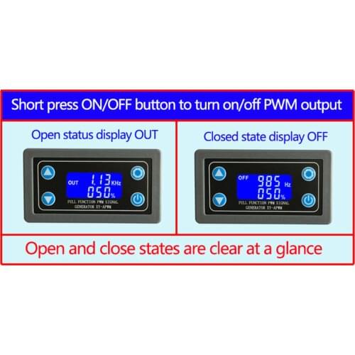 XY-APWM Full-function PWM pulse frequency duty cycle adjustable module square wave rectangular wave signal generator