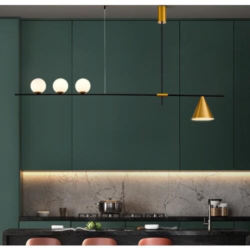 Glass pendant light creative pendant lamp simple bar living room dining room bedroom personality pendant lights light fixtures