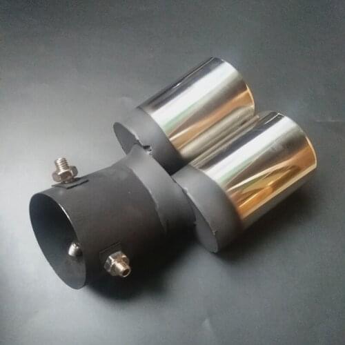 Car universal stainless steel exhaust pipe muffler for Peugeot 206 207 208 301 307 308 407 2008 3008 4008