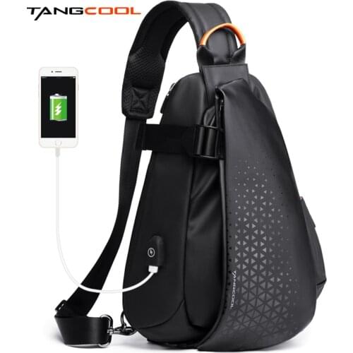 TANGCOOL Hot Chest Bag Men Crossbody Bag Waterproof Shoulder Messenger Bags Short Trip For Male Travel Pack Short Trip Chest Bag