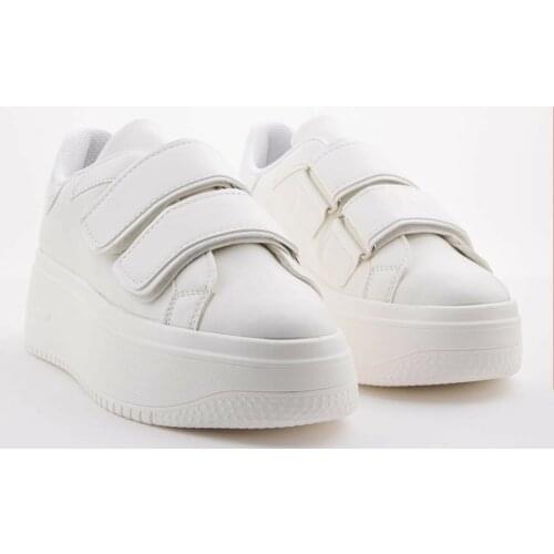 Womens Velcro Sneaker Sneakers Walking Shoes High-Sole Band bottom running outdoor wire breathable tennis shoes casual