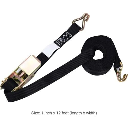 1pcs Universal Tie Down Lorry Lashing Polyester Ratchet Belt Weaving Durable Wear Resistant Tow Rope Cargo Strap Car Motorcycle