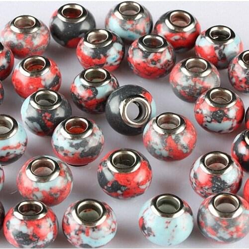 10pcs/lot Colorful Pandora beads Bracelet Bangle Necklace For Women Jewelry DIY Making Special Gifts