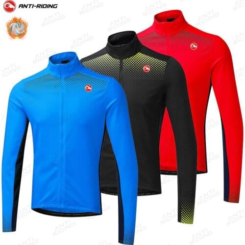 2021 Winter Thermal Mens Cycling Jersey Male Long Sleeve Bicycle Clothes Cycling Shirt Ciclismo Mountain Bike Cycling Clothing