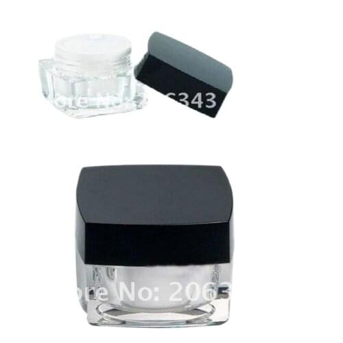 50G acrylic black square cream jar,cosmetic container,,cream jar,Cosmetic Jar,Cosmetic Packaging
