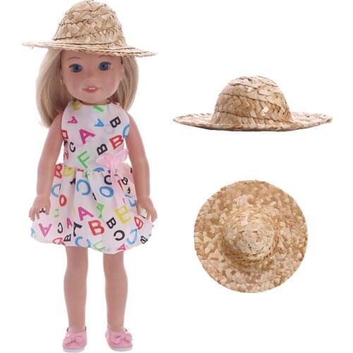 Doll Accessories Straw Hat Fashion Style Sun Hat for 14.5inch American Nancy Doll, Best Gift For Children 1/6 Bjd Girls Toys