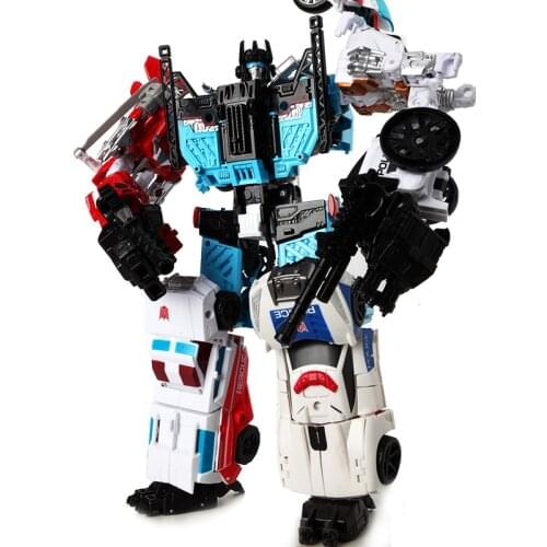 Haizhixing 5 IN 1 Anime Devastator Transformation Robot Car Toys boy Aircraft Tank Action Figures Model Kid Adult Collection Toy