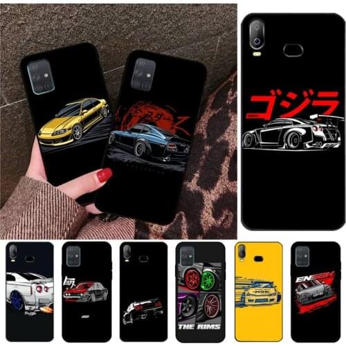 YJZFDYRM Tokyo JDM Drift Sport Car Coque Phone Case For Samsung Galaxy A01 A11 A31 A81 A10 A20 A30 A40 A50 A70 A80 A71 A91 A51