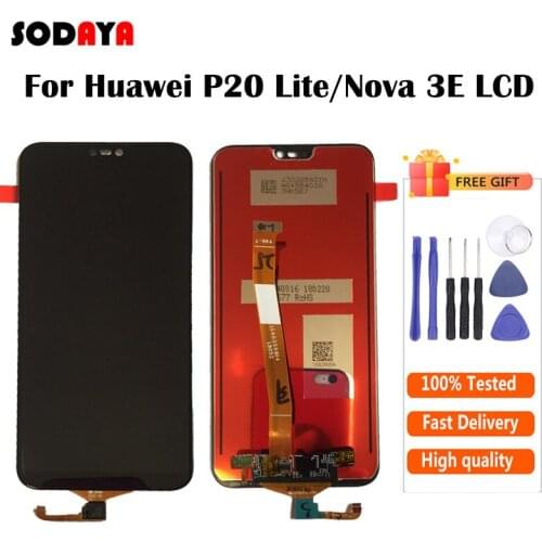 For HUAWEI P20 Lite LCD Nova 3E LCD Display With Touch Screen Digitizer Assembly Free Shipping