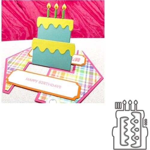Double Layer Cake New 2021 Metal Cutting Dies for Scrapbooking Mold Cut Stencil Handmade Tools DIY Card Make Mould Model Craft