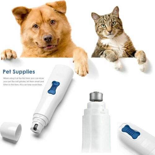 Electric Pet Nail Grinder Claw Grooming Trimmer Dog Cat Paws Clipper Tools Kits Dog Nail Clippers Cut The Nail Pet Supplies
