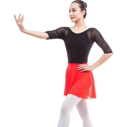 Half Sleeve Gymnastics Leotard Professional Dance Costume Lace Basic Ballet Leotards Ballet Leotards For Women Ballet Bodysuit