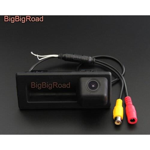 HD Rear View Camera For Skoda Octavia MK3 A7 5E 2015 2016 2017 2018 2019 Superb MK3 Trunk Handle Back up camera CCD Night Vision