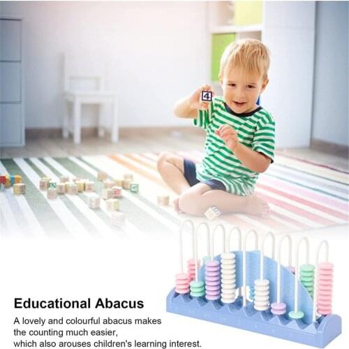 Math Montessori Math Toy Computing Rack Counting Calculating Beads Abacus Educational Toys Baby Early Learning Children Toys