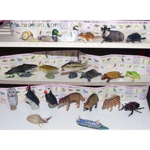 Mini pvc figure Animal Insect / Fish / Turtle Model capsule Toys 24pcs/set