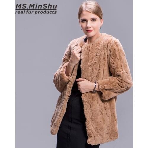 MS.MinShu Rabbit Fur Coats